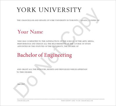 Picture of Bachelor of Engineering (graduation from BASc prior to October 2014)